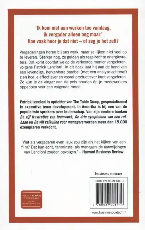 VERGADEREN IS DODELIJK