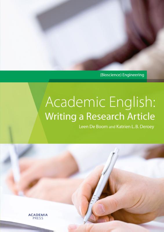 ACADEMIC ENGLISH: WRITING A RESEARCH ARTICLE