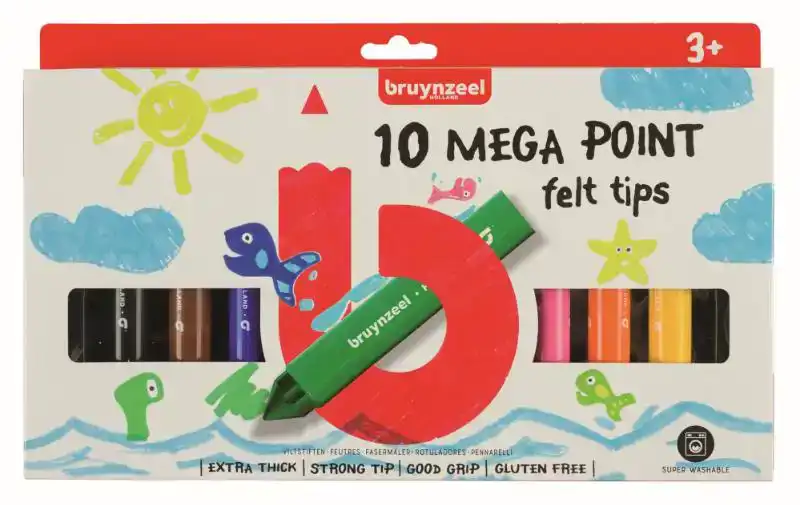 VILTSTIFT BRUYNZEEL KIDS MEGA POINT 10