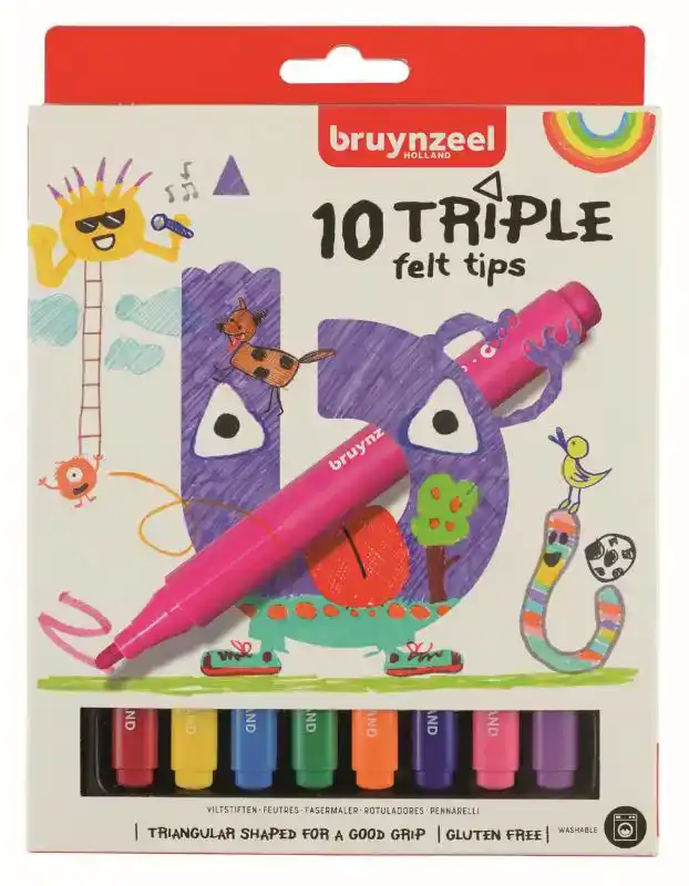 VILTSTIFT BRUYNZEEL KIDS TRIPLE 10