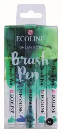 BRUSHPEN TALENS ECOLINE SET 5 STUKS