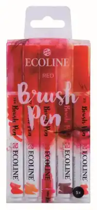 BRUSHPEN TALENS ECOLINE SET 5 STUKS