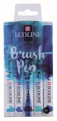 BRUSHPEN TALENS ECOLINE SET 5 STUKS