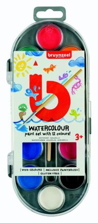 VERFDOOS BRUYNZEEL KIDS 12 KLEUREN