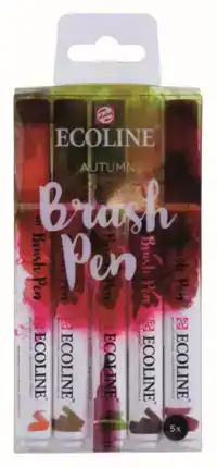 BRUSHPEN TALENS ECOLINE SET-HERFST ASS