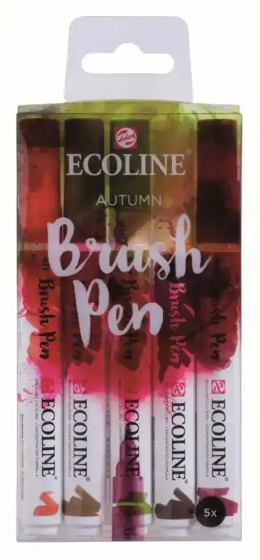 BRUSHPEN TALENS ECOLINE SET 5 STUKS