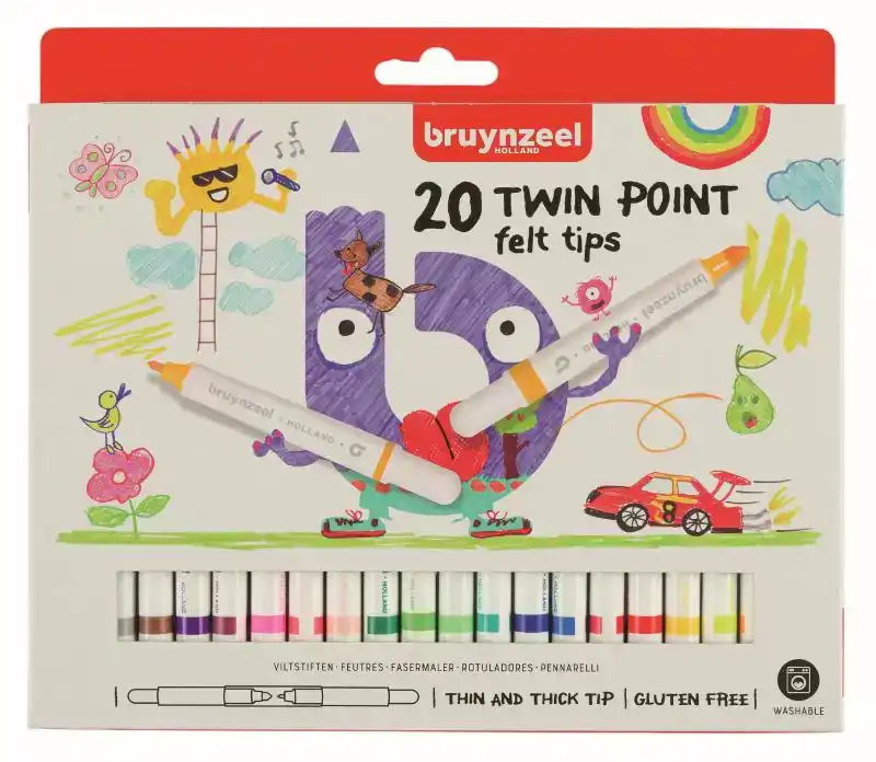 VILTSTIFT BRUYNZEEL KIDS TWIN POINT SET