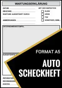 AUTO-SCHECKHEFT - UNIVERSELLES REPARATURENHEFT