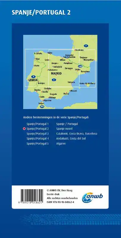 ANWB WEGENKAARTEN SPANJE/PORTUGAL 2. SPANJE-NOORD
