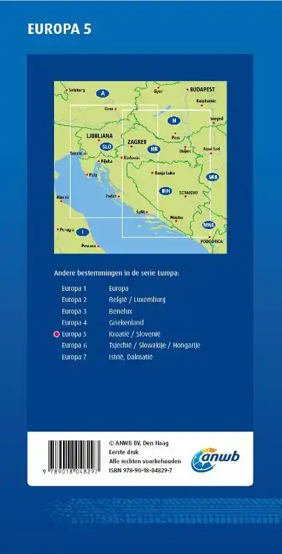 ANWB*WEGENKAART EUROPA 5. KROATIE/SLOVENIE