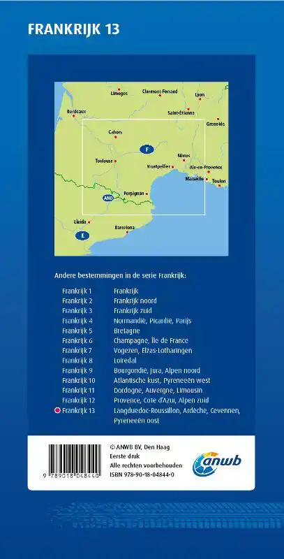 ANWB WEGENKAART FRANKRIJK 13. LANGUEDOC-ROUSSILLON/ARDECHE/C