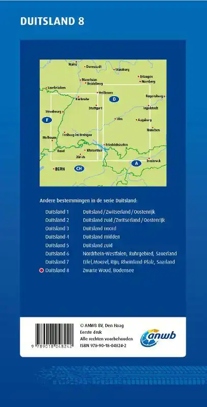 ANWB*WEGENKAART DUITSLAND 8. ZWARTE WOUD/BODENSEE