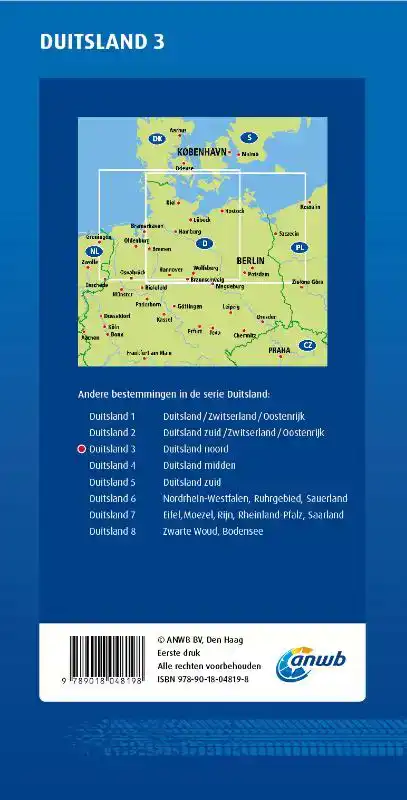 ANWB WEGENKAART 3.DUITSLAND NOORD
