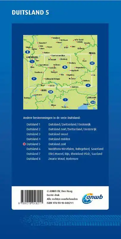 ANWB WEGENKAART 5.DUITSLAND ZUID