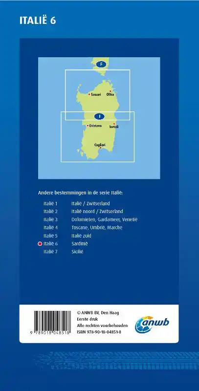 ANWB*WEGENKAART ITALIE 6. SARDINIE