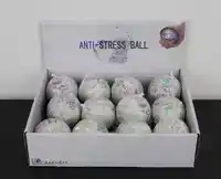 DISPLAY ANTI-STRESSBAL WERELD VINTAGE 12 STUKS