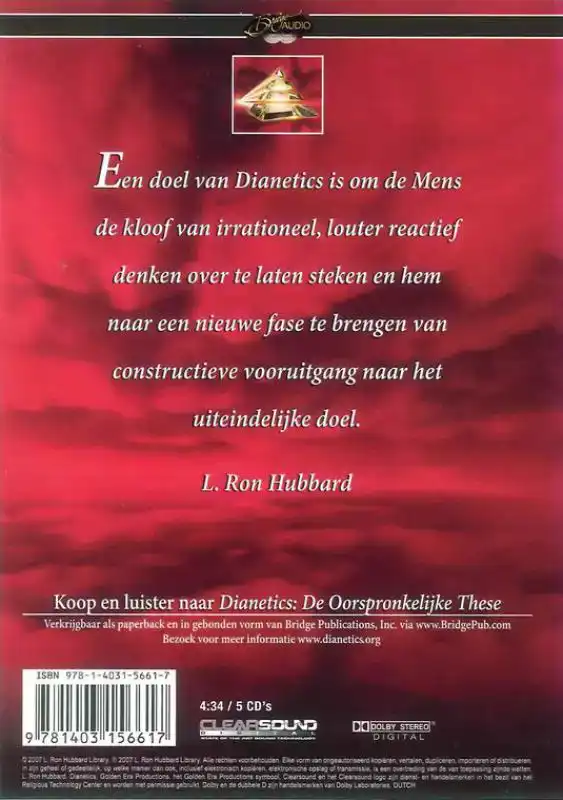 DIANETICS DE OORSPRONKELIJKE THESE