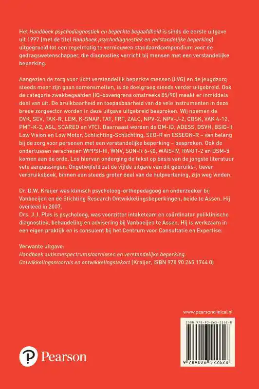 HANDBOEK PSYCHODIAGNOSTIEK EN BEPERKTE BEGAAFDHEID