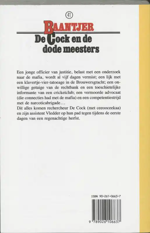 DE COCK EN DE DODE MEESTERS