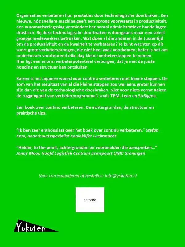 CONTINU VERBETEREN MET KAIZEN