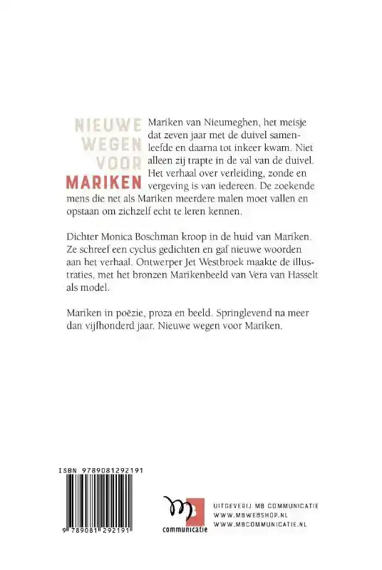 NIEUWE WEGEN VOOR MARIKEN