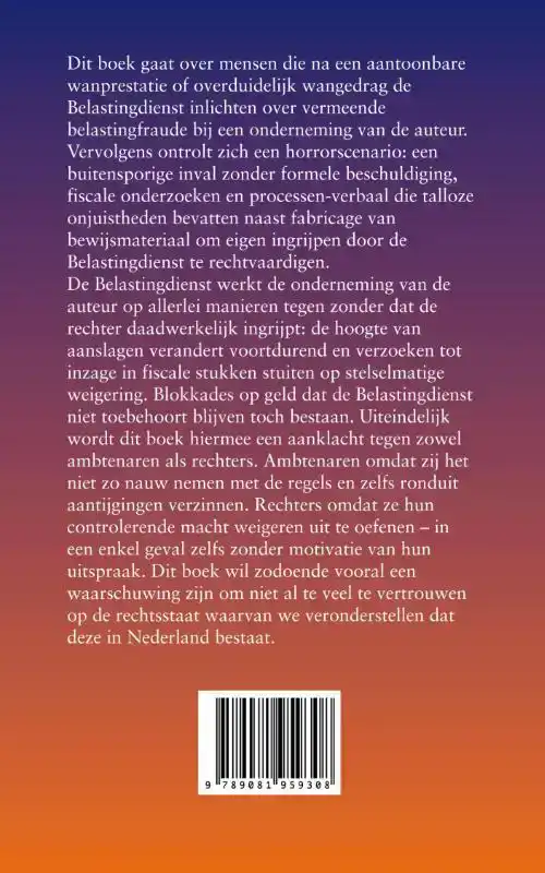 LIST EN BEDROG DOOR DE BELASTINGDIENST