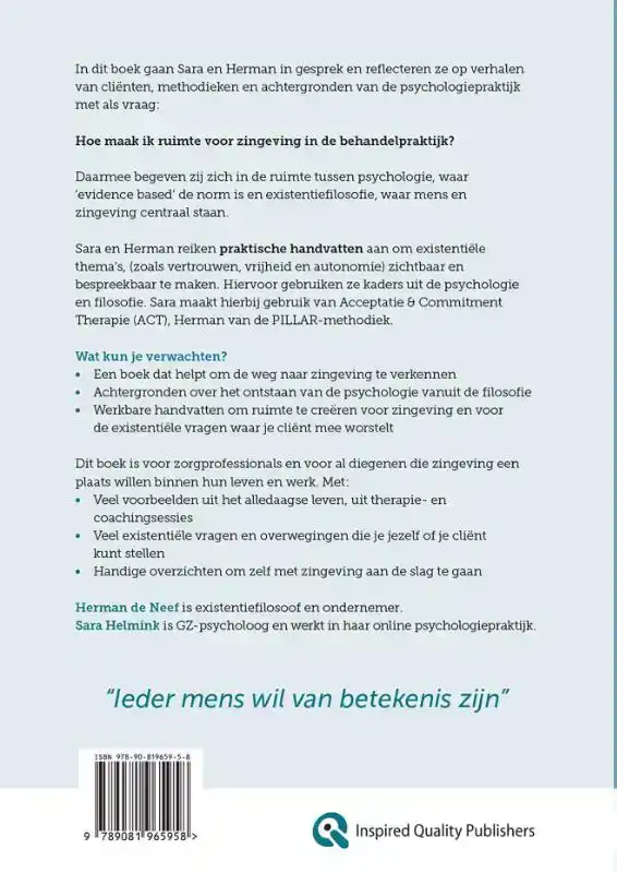 RUIMTE VOOR ZINGEVING