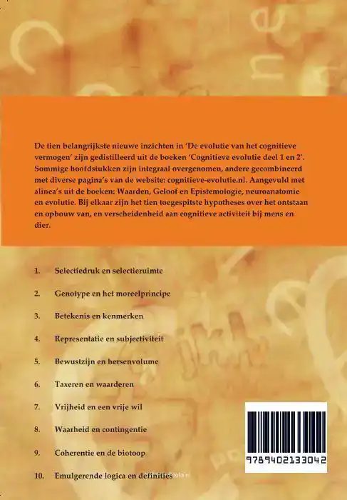 DE EVOLUTIE VAN HET COGNITIEVE VERMOGEN