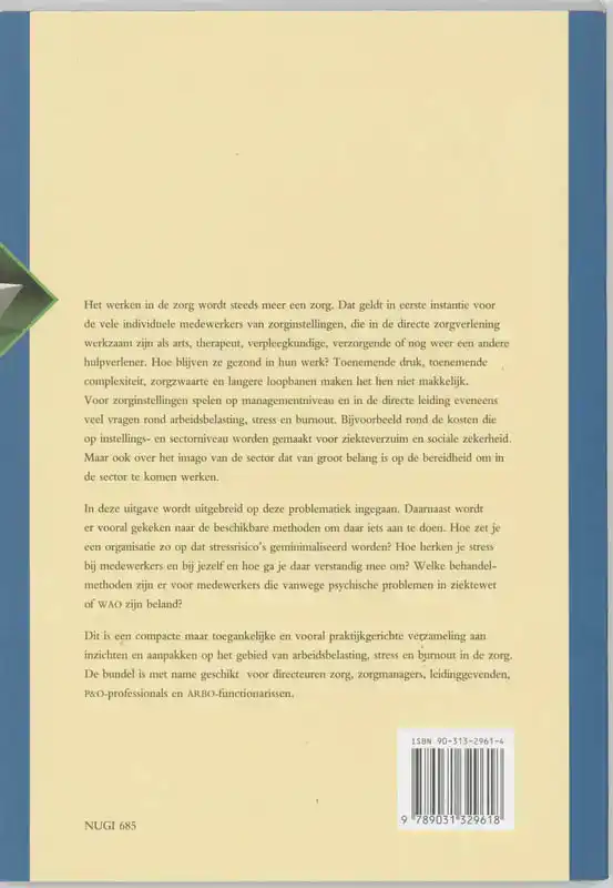BOUWSTENEN VOOR PERSONEELSMANAGEMENT IN DE ZORG