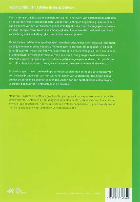 VOORLICHTING EN ADVIES IN DE APOTHEEK