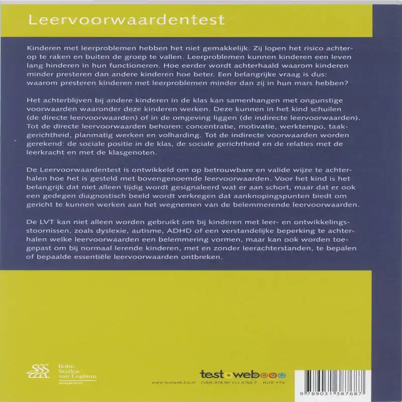 LEERVOORWAARDENTEST (LVT) - HANDLEIDING