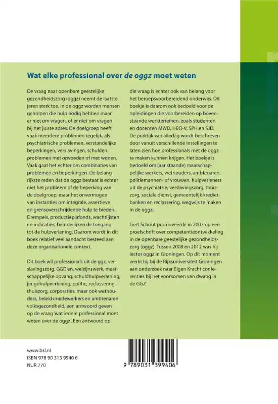 WAT ELKE PROFESSIONAL OVER DE OGGZ MOET WETEN