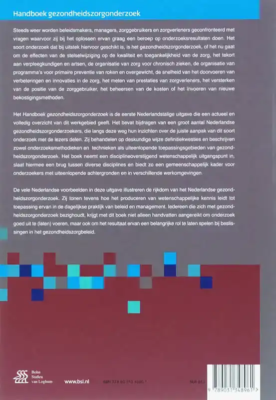 HANDBOEK GEZONDHEIDSZORGONDERZOEK