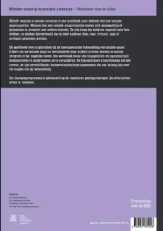 MINDER ANGSTIG IN SOCIALE SITUATIES