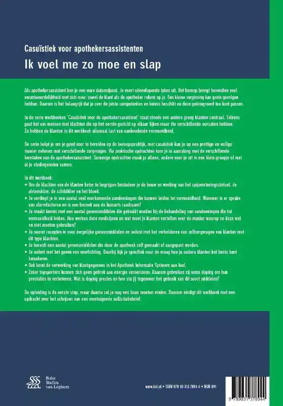 CASUISTIEK VOOR APOTHEKERSASSISTENTEN