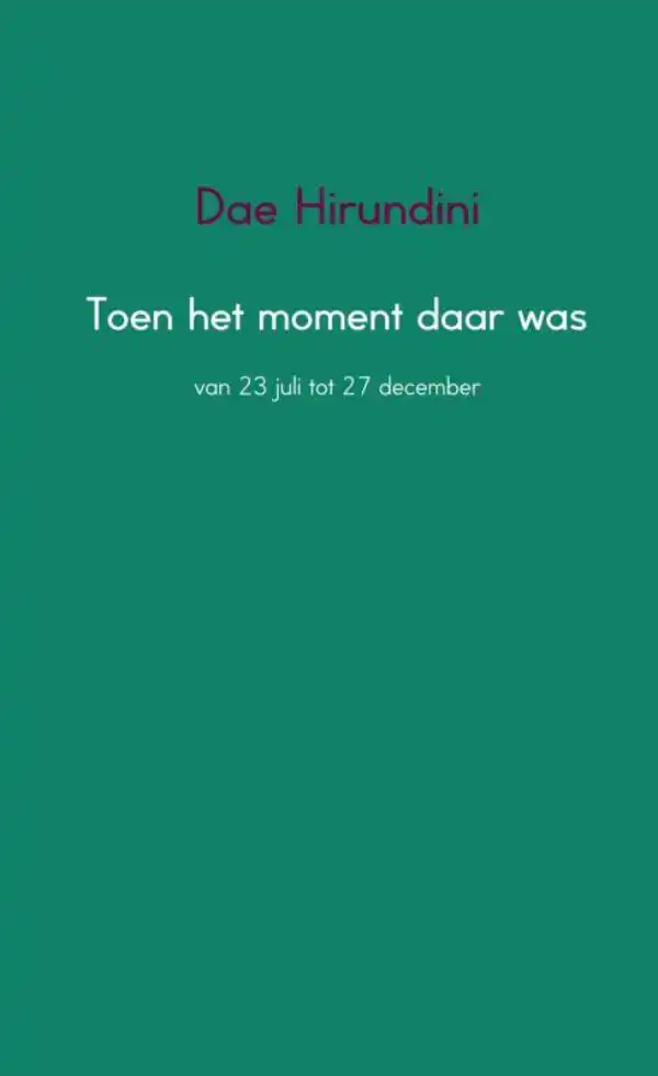 TOEN HET MOMENT DAAR WAS