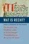 WAT IS RECHT?