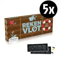 REKENVLOT LEITNERBOX 5 - SET 5ST, INCL. ZANDLOPERS