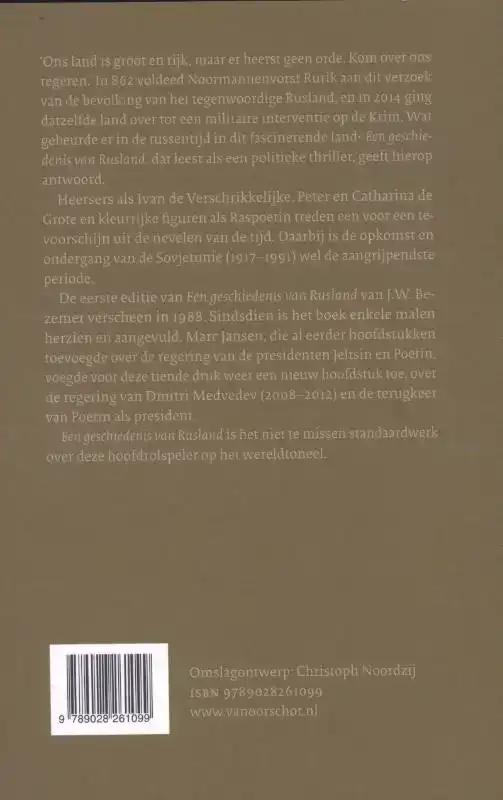 EEN GESCHIEDENIS VAN RUSLAND