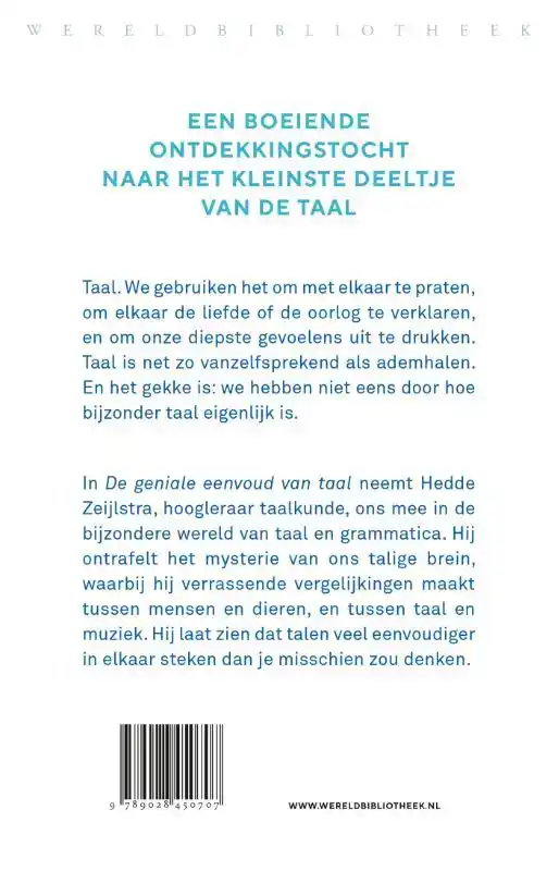 DE GENIALE EENVOUD VAN TAAL