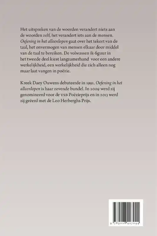 OEFENING IN HET ALLEENLOPEN