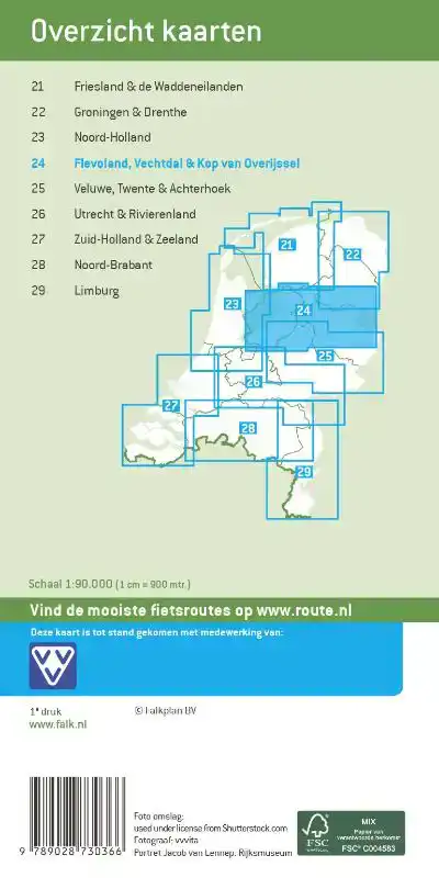 FALK VVV FIETSKAART 24 FLEVOLAND