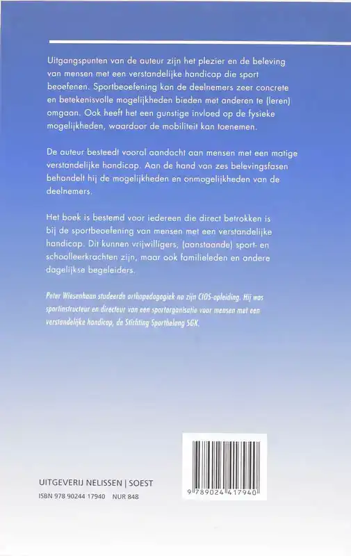 SPORT EN BEGELEIDING VAN MENSEN MET EEN VERSTANDELIJKE HANDI