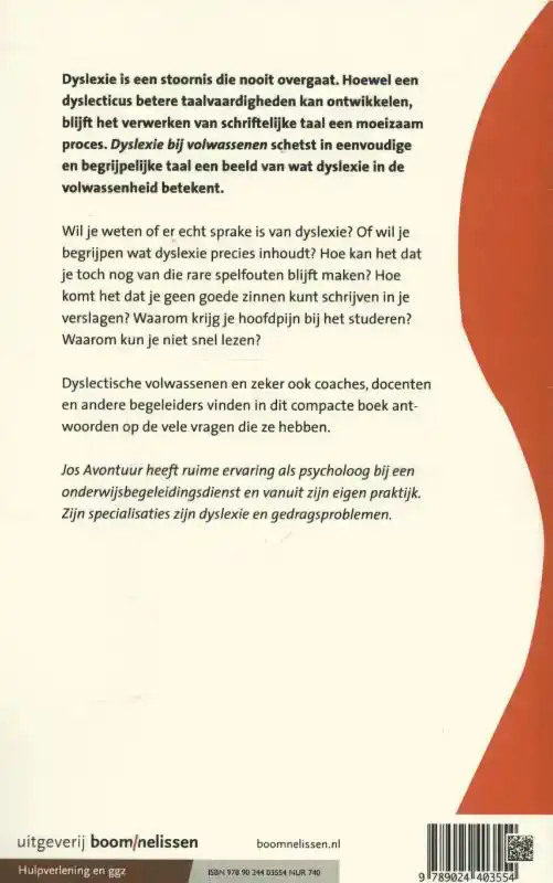 DYSLEXIE BIJ VOLWASSENEN