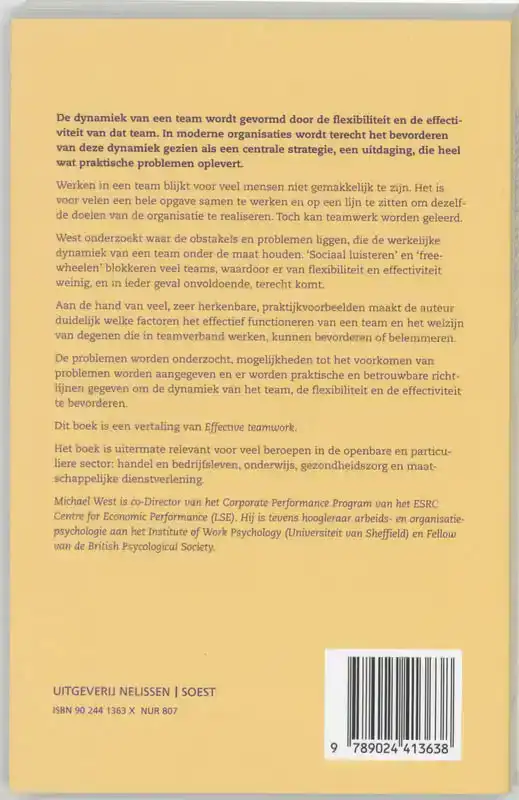 DE DYNAMIEK VAN EEN TEAM
