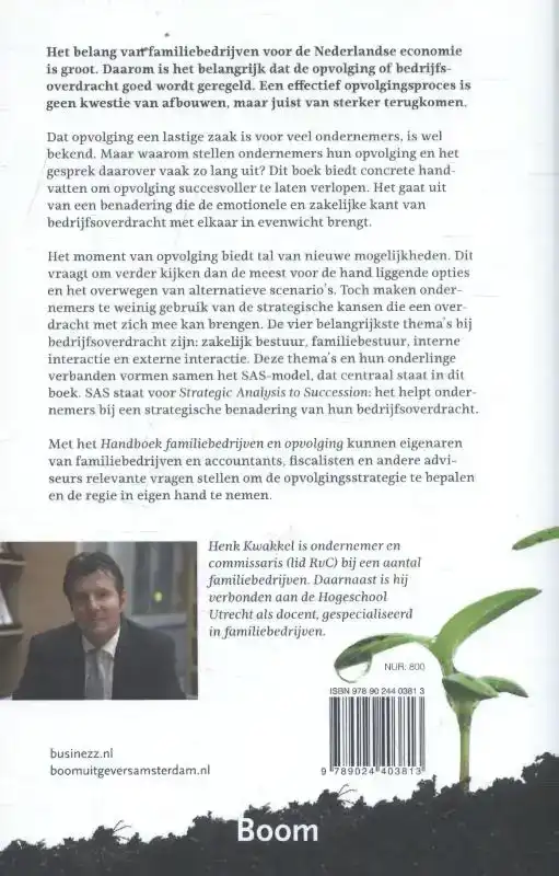 HANDBOEK FAMILIEBEDRIJVEN EN OPVOLGING