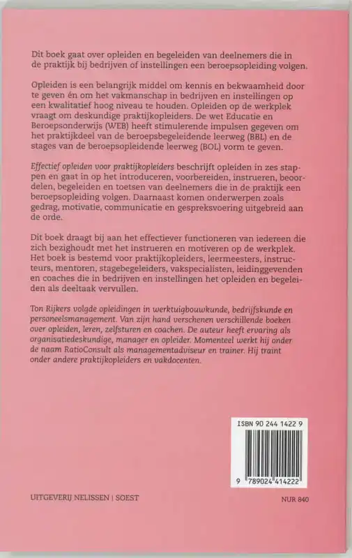 EFFECTIEF OPLEIDEN VOOR PRAKTIJKOPLEIDERS