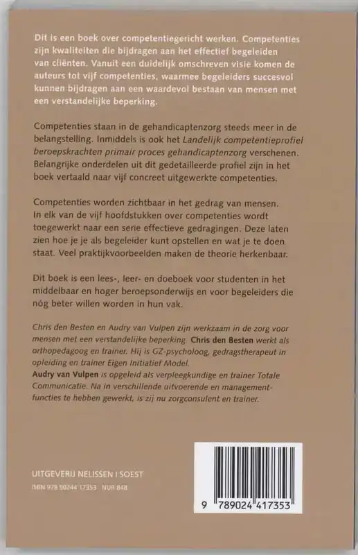 COMPETENT BEGELEIDEN VAN MENSEN MET EEN VERSTANDELIJKE BEPER