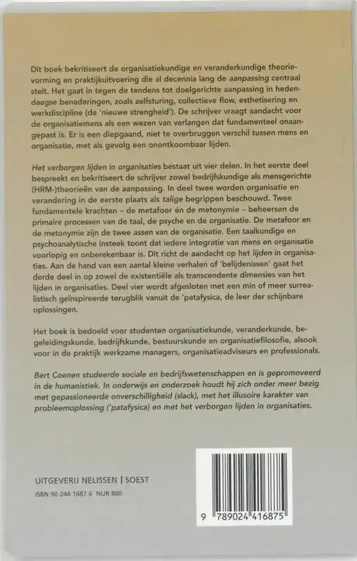 HET VERBORGEN LIJDEN IN ORGANISATIES