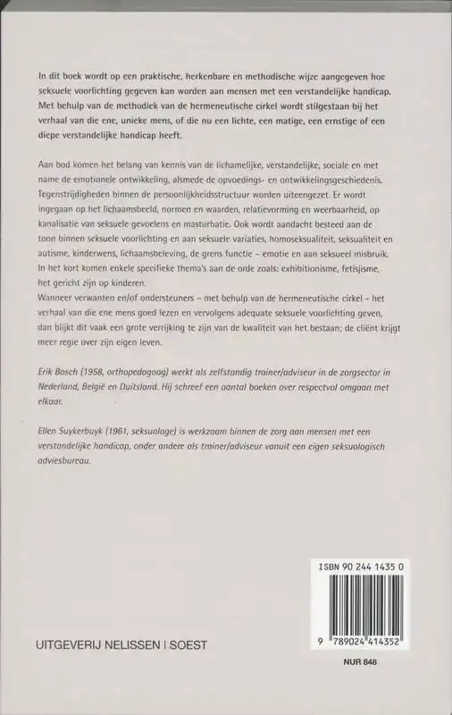 SEKSUELE VOORLICHTING AAN MENSEN MET EN VERSTANDELIJKE HANDI